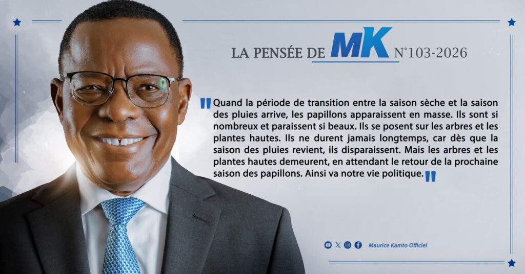 Maurice Kamto compare la vie politique camerounaise à un cycle de saisons